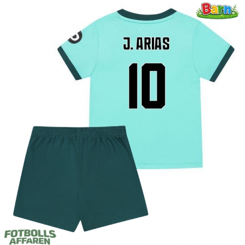 Wolves Jhon Arias #10 Bortaställ Barn 2025-26 Kortärmad (+ Korta byxor)
